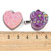 Eletroplated Natural Druzy Agate Pendants G-G131-01P-3