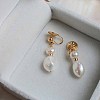 Pearl Clip-on Earrings Tassel Earrings Vintage Ear Cuff Luxury Retro Jewelry YG6221-2-1