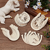 Unfinished Wooden Cutouts DIY-WH0430-141-4