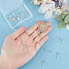 SUNNYCLUE 20Pcs 2 Colors Plastic Clip-on Earring Findings STAS-SC0004-91-3