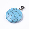 Synthetic Turquoise Pendants G-R470-006-1