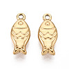 304 Stainless Steel Fish Charms STAS-T069-06G-1