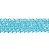 Transparent Electroplate Glass Beads Strands LS-EGLA-A039-T3mm-L20-1