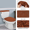 2Pcs 2 Colors Polyester Toilet Lid Dust Cover AJEW-CN0003-20C-5