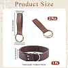 1Pc PU Leather Wrap Around Chain Belts AJEW-CL0003-70A-2