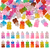  40Pcs 20 Colors Gradient Color Resin Pendants RESI-TA0001-87-10