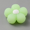 Flower Luminous Silicone Beads SIL-WH0008-37H-3