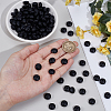180Pcs Rondelle Silicone Focal Beads SIL-SP0001-20B-3