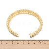 Brass Curb Chain Shape Cuff Bangles for Women BJEW-H202-02GP-5