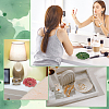 4Pcs 4 Colors Lotus Leaf Ceramics Jewelry Decorative Plates AJEW-PH0008-40-5