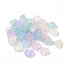 Transparent Frosted Acrylic Beads X-OACR-P013-34M-1