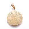 Ion Plating(IP) 304 Stainless Steel Pendants STAS-G124-09G-1