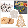 Unfinished Wooden Flat Round Cutouts WOOD-WH0050-042B-5