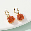 304 Stainless Steel Glass Hoop Earrings EJEW-Z089-30G-3