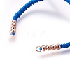 Nylon Cord Braided Bead Bracelets Making BJEW-F360-FRG-3