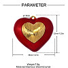 304 Stainless Steel Enamel Pendants STAS-OY014-18G-2
