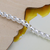Trendy Brass Box Chain Bracelets BJEW-BB12528-5