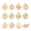 Beadthoven 10Pcs 10 Styles Alloy Pendants PALLOY-BT0002-06G-10