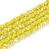 Electroplate Opaque Glass Beads Strands LS-GLAA-N022-4mm-13-1
