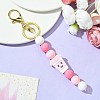 Round & Cup Silicone Beads Pendant Decorations KEYC-JKC00855-2