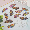 DIY Butterfly Wing Earring Making Kit RESI-TA0002-18-5