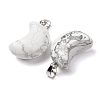 Natural Howlite Pendants G-F820-02J-01-3
