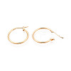 304 Stainless Steel Hoop Earrings EJEW-T048-25B-G-3