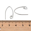 Rhodium Plated 925 Sterling Silver Earring Hooks STER-M117-01P-3