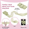3 Rolls Frayed Polyester Ribbon OCOR-TA0002-97B-5