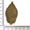 Vintage Tibetan Style Alloy Carved Rose Big Pendant Cabochon Settings X-TIBEP-M018-99AB-NF-4