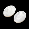 Natural White Shell Carved Cabochons SSHEL-I026-02A-03-2