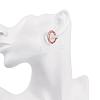 Tin Alloy Czech Rhinestone Hoop Earrings For Women EJEW-BB10539-5