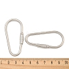 Non-Tarnish 304 Stainless Steel Screw Carabiner Lock Charms STAS-C092-06P-3