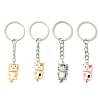 Cat Resin Pendants Keychain KEYC-JKC00500-1