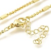 Rack Plating Brass Rectangle Cable Chain Necklaces MAK-L042-04G-2