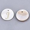 Natural Freshwater Shell Pendants X-SHEL-N027-04J-1