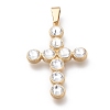 304 Stainless Steel Rhinestone Big Pendants X-STAS-O138-08G-1