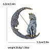 Alloy and Glass Rhinestone Brooch PW-WG8947A-01-1
