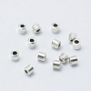 Anti-Tarnish Rhodium Plated 925 Sterling Silver Crimp Beads STER-G027-20P-1