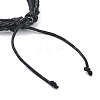 PU Leather & Waxed Cords Triple Layer Multi-strand Bracelets BJEW-G709-02B-3