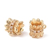 Brass Pave Clear Cubic Zirconia Beads LS-KK-N256-08G-G-2