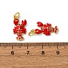 Brass Micro Pave Cubic Zirconia Pendants KK-F911-19G-02-3
