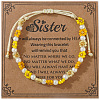 Bohemian Style Glass Seed Beads & Imitation Pearl Braided Bead Bracelets XW4926-10-1