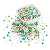 Opaque Glass Round Seed Beads GLAA-TAC0025-07B-03-2