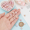 3 Strands Natural Imitation Pink Opal Beads Strands G-HY0001-63-3