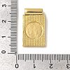 Rack Plating Religion Brass Pave Shell Rectangle Pendants KK-K345-14G-01-3