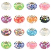 110Pcs 11 Colors Transparent Resin Rondelle European Beads RESI-YW0005-87-2
