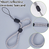 8Pcs 2 Colors Polyester Mobile Phon Straps AJEW-GF0009-47-6