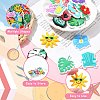 36Pcs 18 Styles Beach Theme PVC Cabochons FIND-CJ0011-23-3