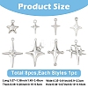 8Pcs 8 Styles Alloy Pendants FIND-YW0009-28-2